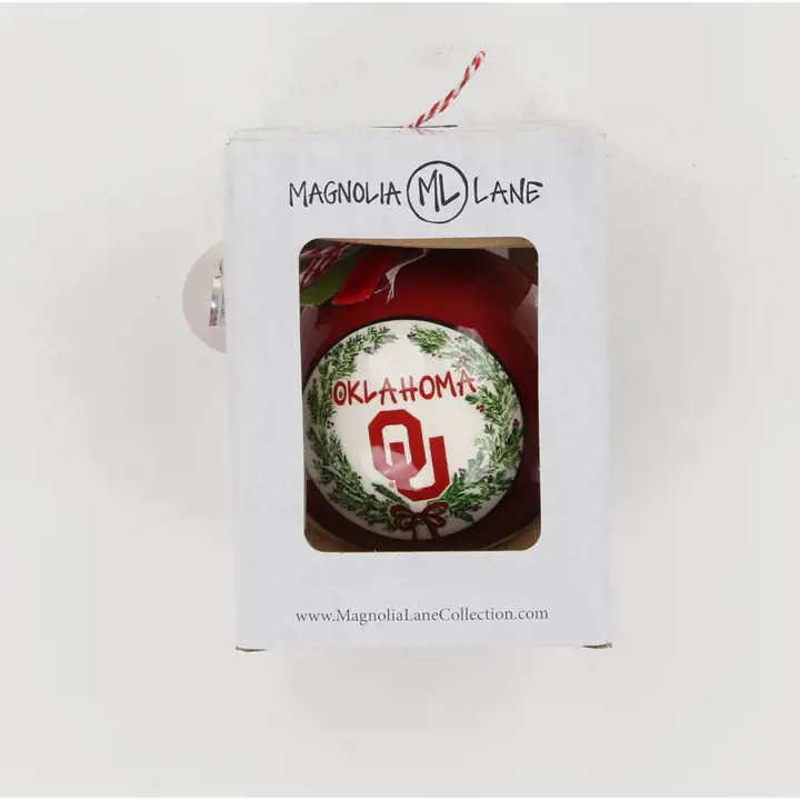 Décoration de coup d'envoi Oklahoma Sooners avec ruban et grelots AST
