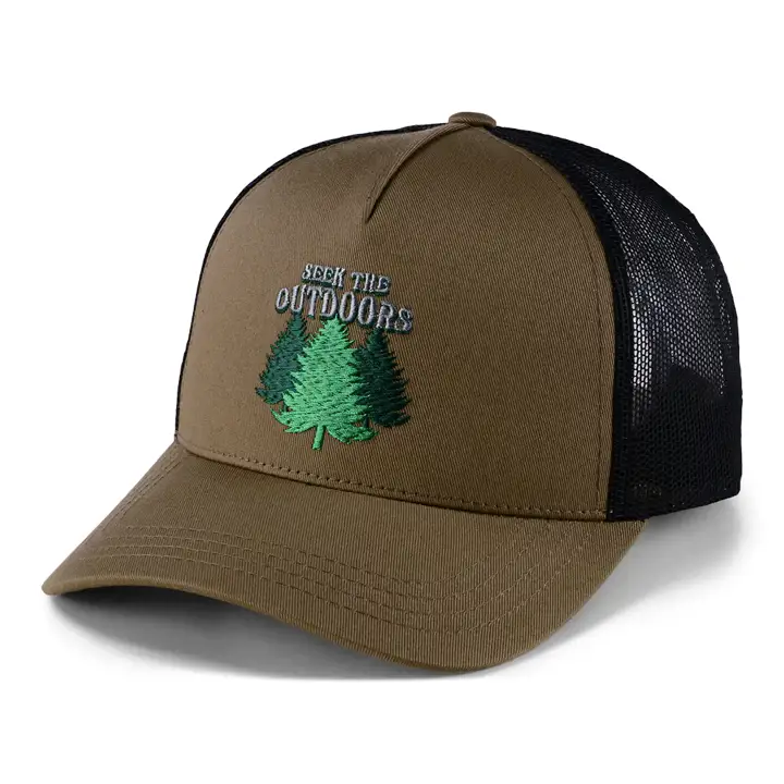 Casquette filet 10tree Seek The Outdoors marron