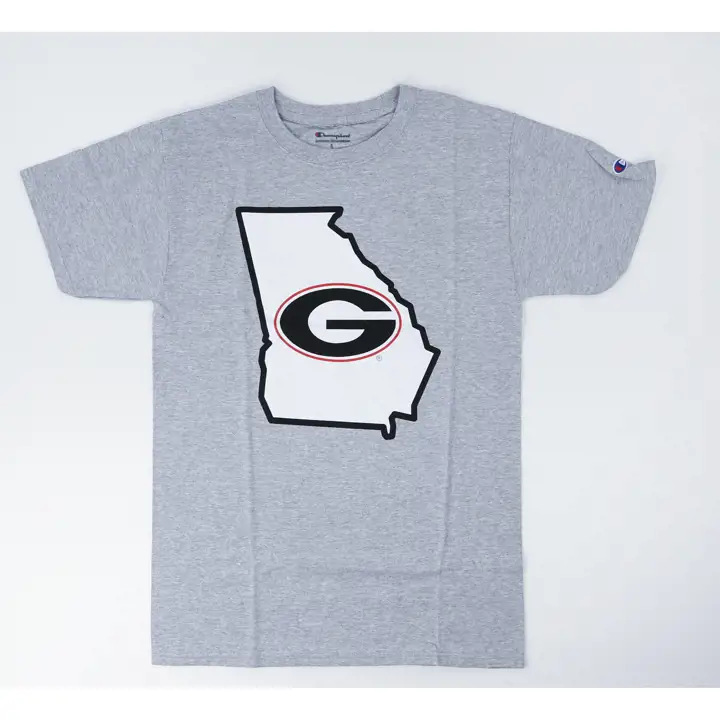 T-shirt NCAA State Georgia Bulldogs 2F gris