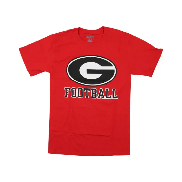 T-shirt rouge Georgia Bulldogs 2F NCAA Big Logo + Sport Drop