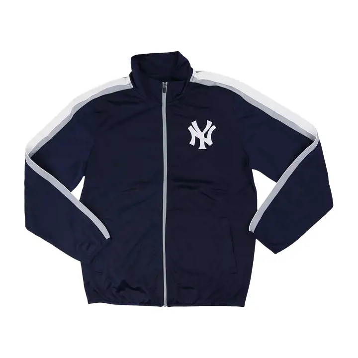 Veste de survêtement en tricot MLB New York Yankees 22 marine/gris/blanc