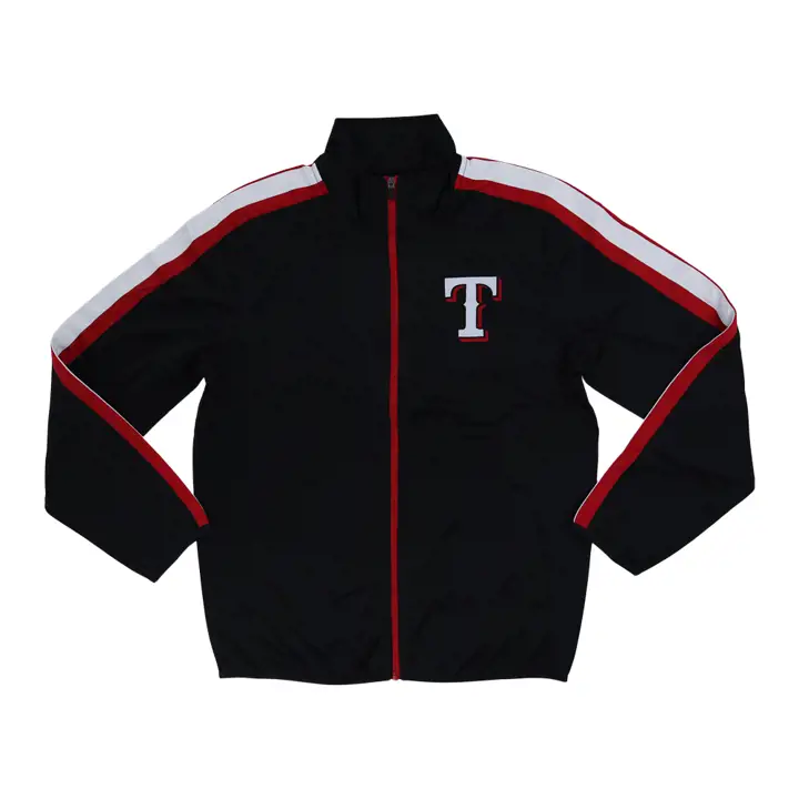 Veste de survêtement en tricot MLB Texas Rangers 22 noir/rouge/blanc