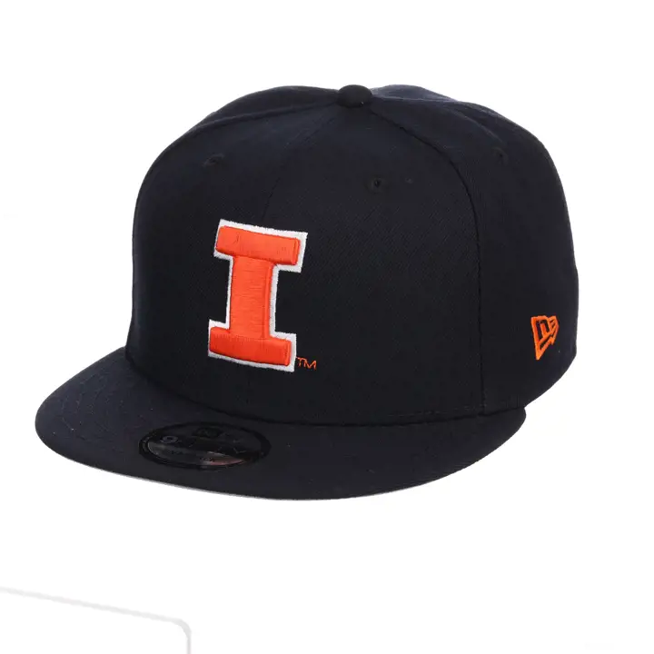 Casquette à visière plate Illinois Fighting Illini NCAA Core 950 Snap marine