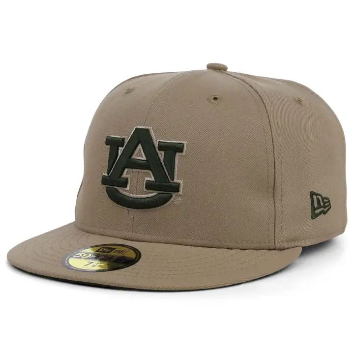 Auburn Tigers NCAA Camel Rifle 59FIFTY beige/olv