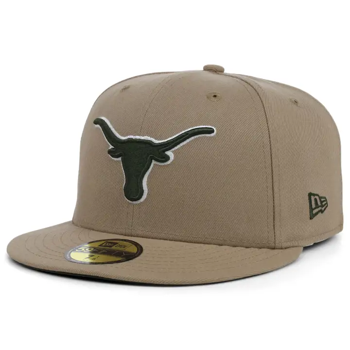 Casquette Texas Longhorns NCAA Camel Rifle 59FIFTY tan/olv