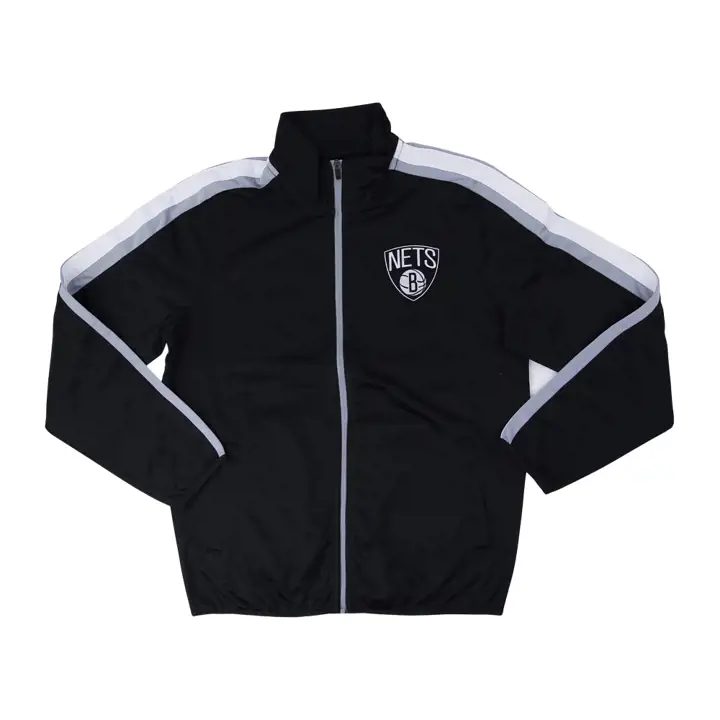 Veste de survêtement en tricot NBA Brooklyn Nets 22 noir/argent/blanc/argent