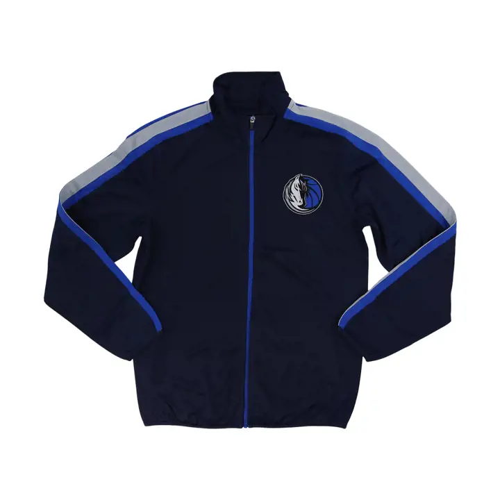 Veste de survêtement en tricot NBA Dallas Mavericks 22 Bleu marine/Bleu/Gris/Noir