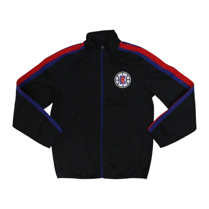Veste de survêtement en tricot NBA Los Angeles Clippers 22 Noir/Bleu/R
