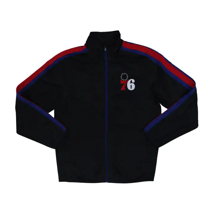 Veste de survêtement en tricot Philadelphia 76ers NBA 22 noir/bleu/rouge/B