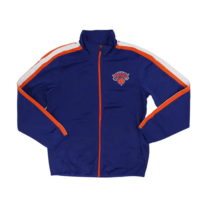 Veste de survêtement en tricot NBA New York Knicks 22 Bleu/orange/blanc/orange