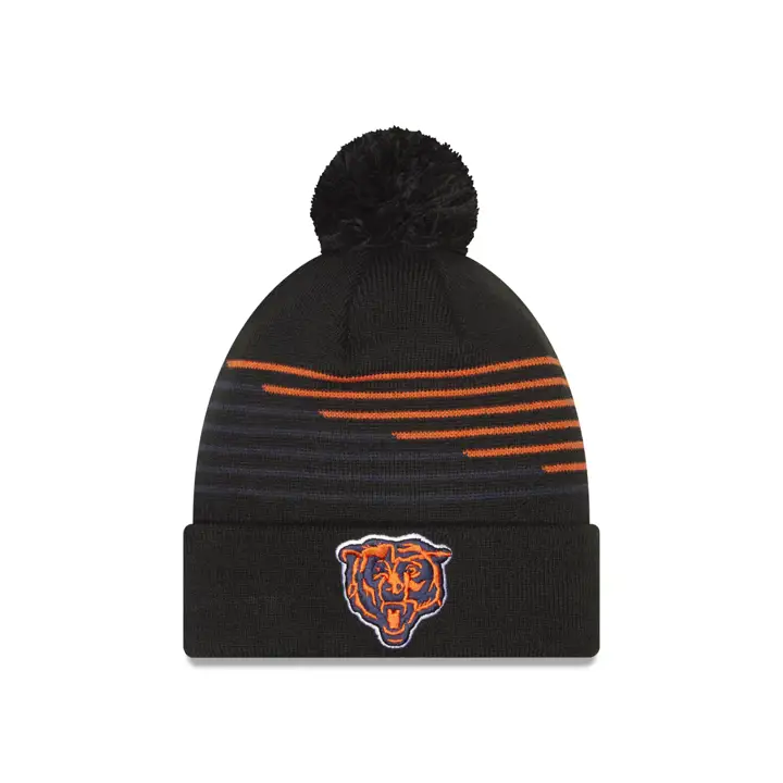 Chicago Bears NFL Bonnet tricoté ZigZag Ours BLK