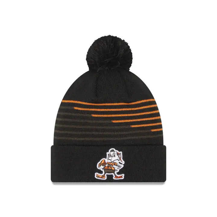 Cleveland Browns NFL Bonnet tricoté ZigZag Elf NOIR