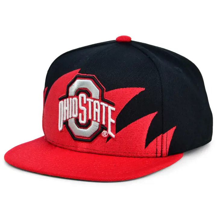 Ohio State Buckeyes NCAA Casquette Enfant Sharktooth Snapback rouge/noir