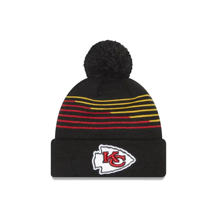 Kansas City Chiefs NFL Bonnet en maille ZigZag NOIR
