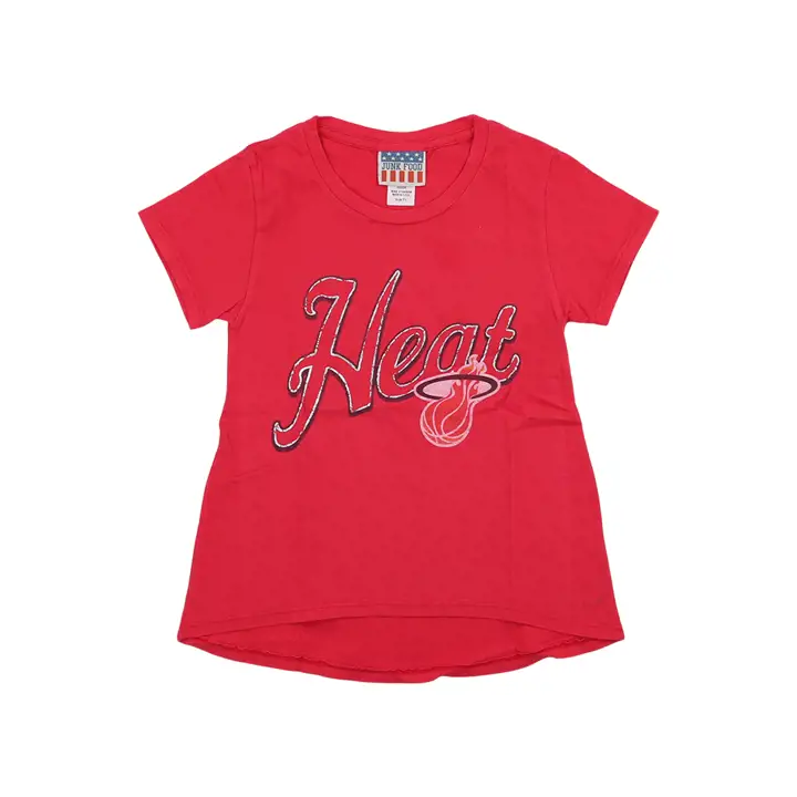 T-shirt ras du cou vintage Miami Heat NBA pour femme MC 22 noir