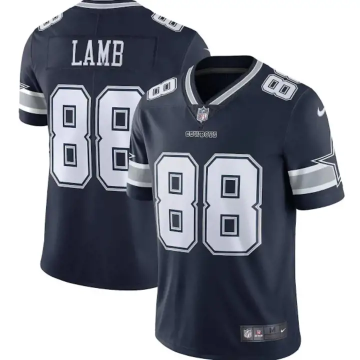 Maillot Rétro Limité NFL Dallas Cowboys Ceedee Lamb Marine
