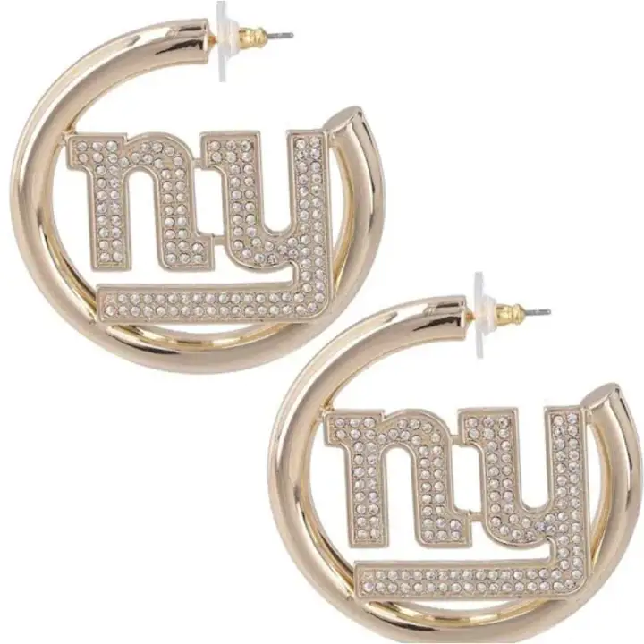 Boucles d'oreilles créoles New York Giants GL