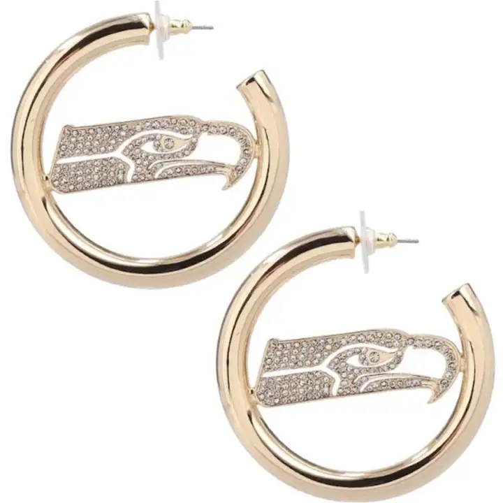Boucles d'oreilles créoles Seattle Seahawks GL