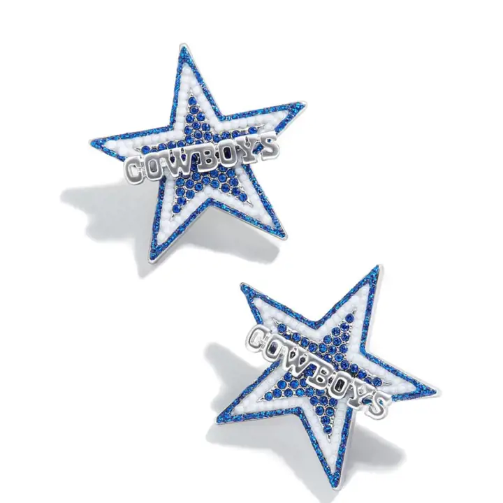 Clous d'oreilles Dallas Cowboys BLEU