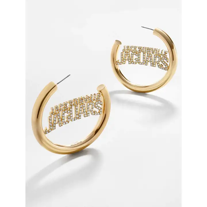 Boucles d'oreilles créoles Jacksonville Jaguars