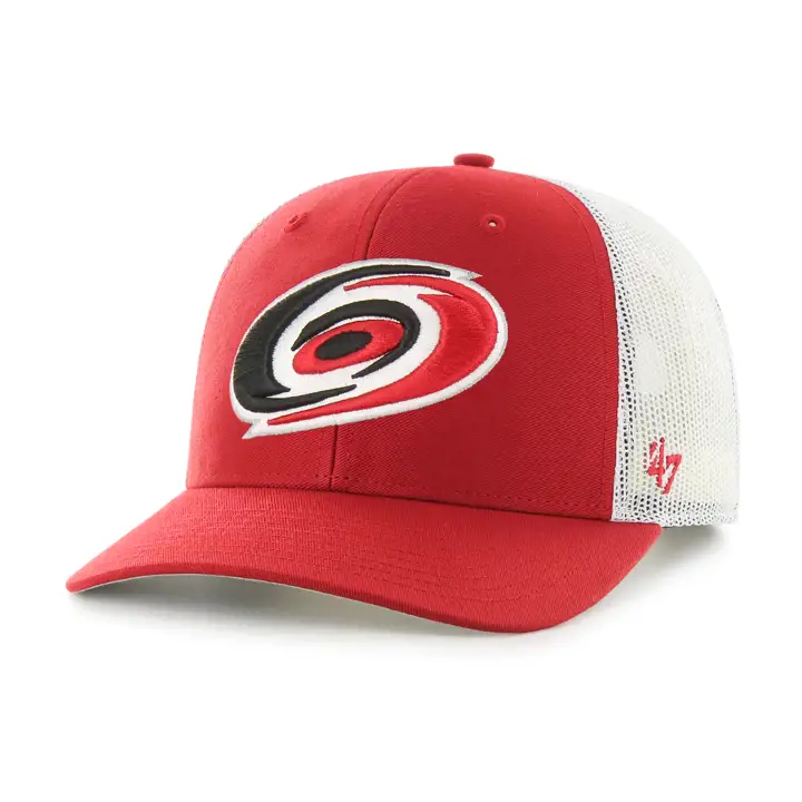 Carolina Hurricanes NHL Casquette Trucker basique rouge