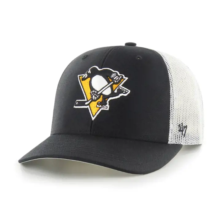 Pittsburgh Penguins LNH Casquette Trucker basique noire