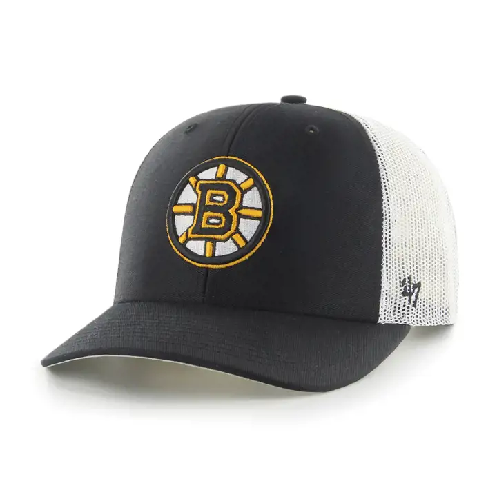 Boston Bruins LNH Casquette camionneur basique noire