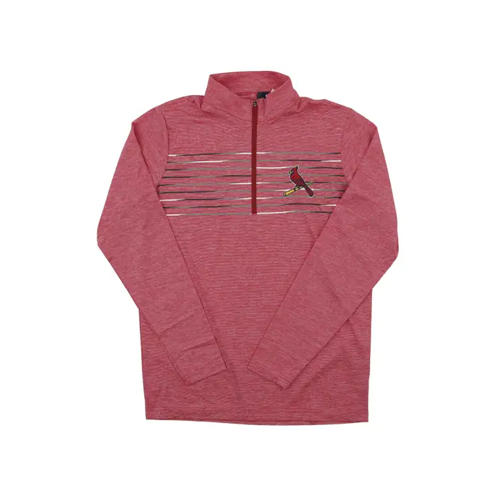 Haut d'entraînement MLB St. Louis Cardinals 1/4 zip Antigua rouge Sin