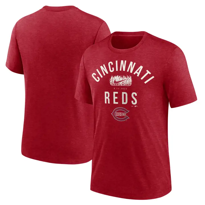 T-shirt Triblend Cincinnati Reds MLB FOD 22 Rouge