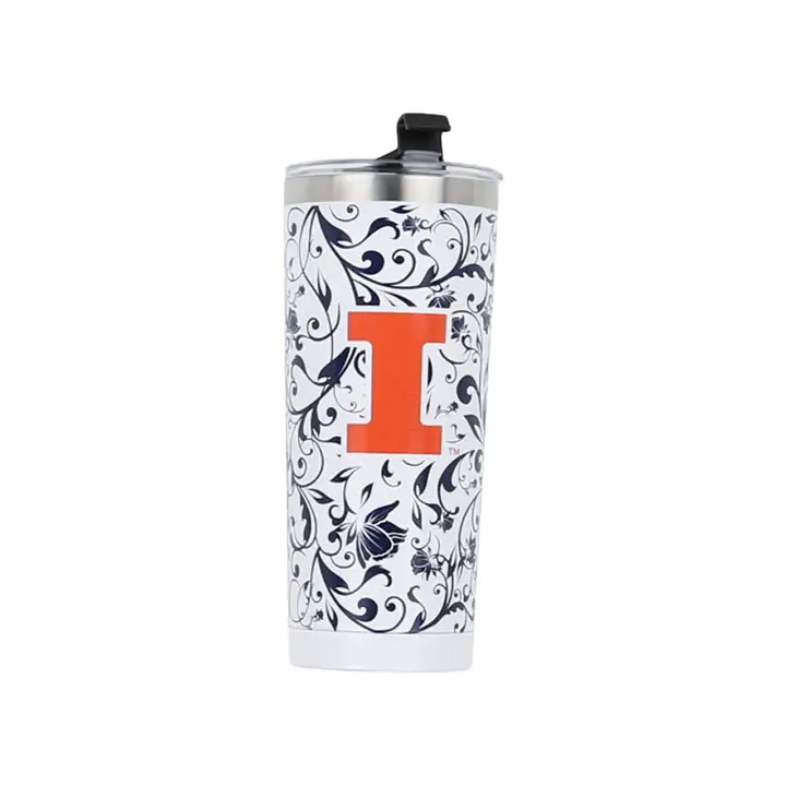 Gobelet floral Illinois Fighting Illini de 24 oz