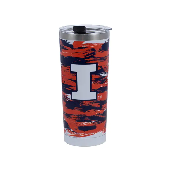 Gobelet en Acier Brossé 24oz Illinois Fighting Illini ast