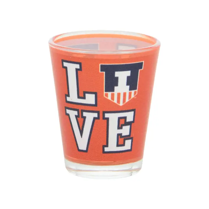 Verre à shot « Love » 2oz Illinois Fighting Illini