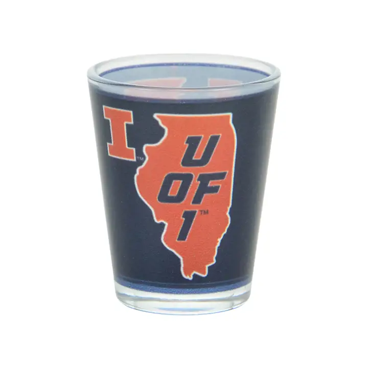 Verre à liqueur Illinois Fighting Illini de 5 cl