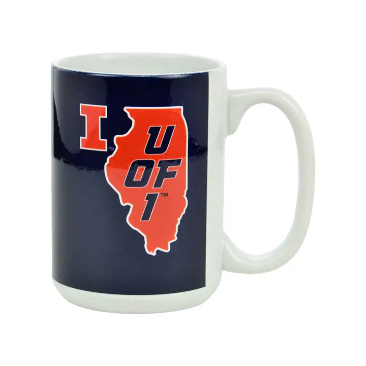 Tasse Java Illinois Fighting Illini 15 oz - État ast