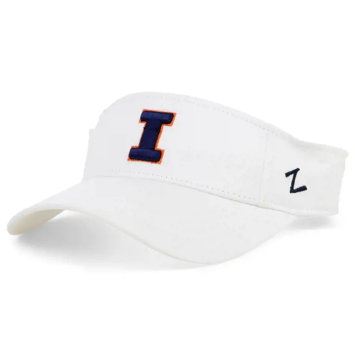 Visière Z Drill NCAA Illinois Fighting Illini blanche