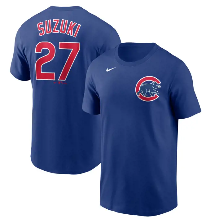 T-shirt Joueur MLB Nike N&N Chicago Cubs Seiya Suzuki rbl