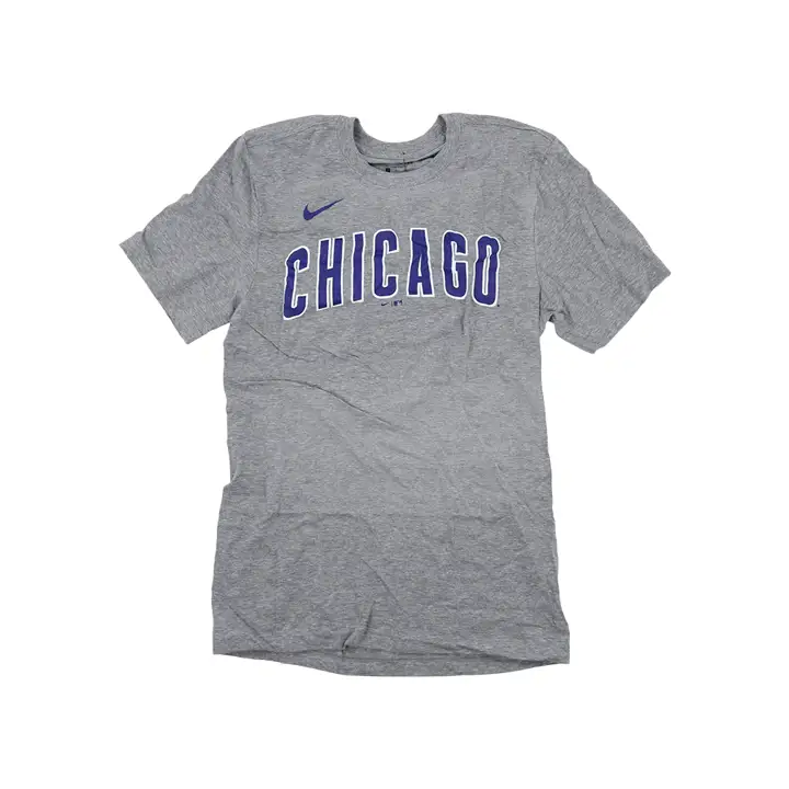 T-shirt joueur Chicago Cubs MLB Nike N&N Seiya Suzuki gris