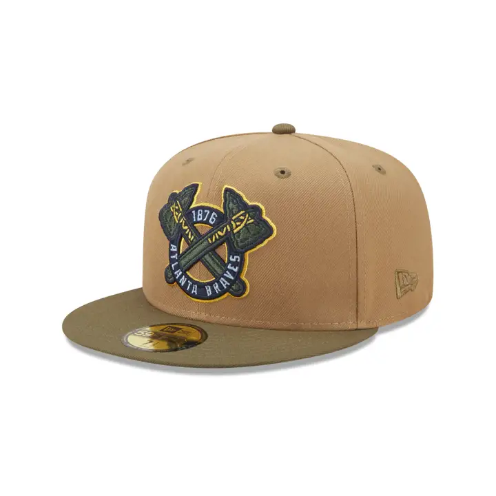 Atlanta Braves MLB Lamar Valley 59FIFTY kha/olv/skbl
