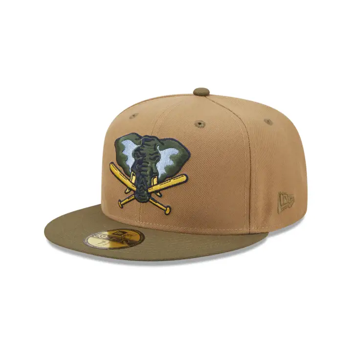 Oakland Athletics MLB Lamar Valley 59FIFTY kaki/olv/bleuci