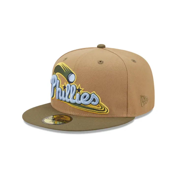 Philadelphia Phillies MLB Lamar Valley 59FIFTY kha/olv/skbl