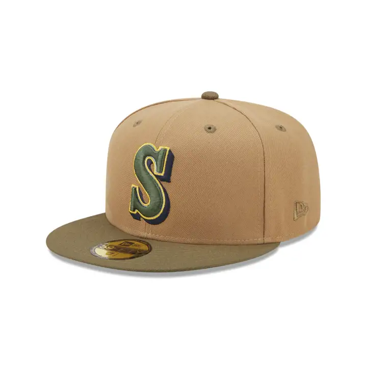 Seattle Mariners MLB Lamar Valley 59FIFTY kha/olv/skbl