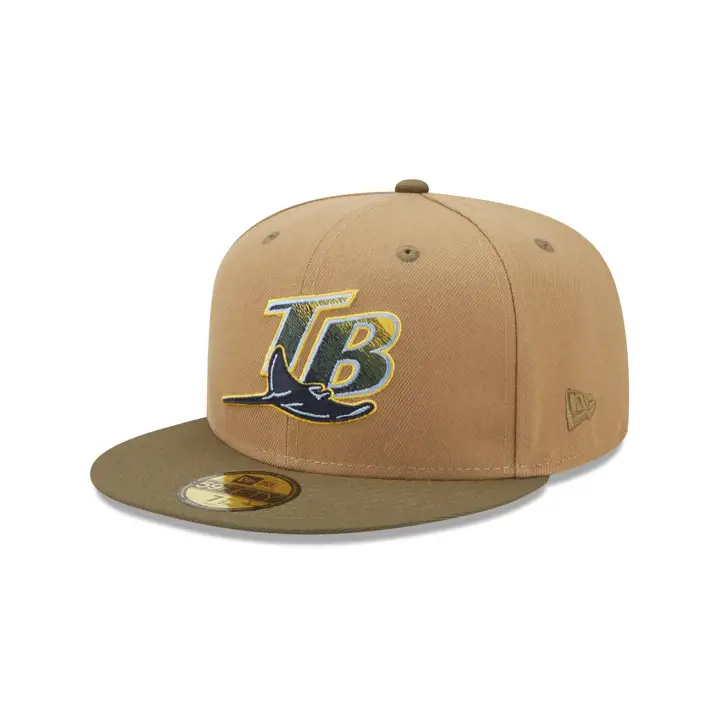 Tampa Bay Rays MLB Lamar Valley 59FIFTY kha/olv/skbl