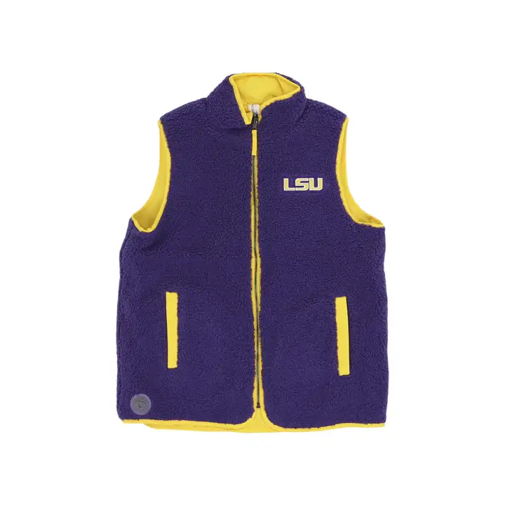 Gilet réversible L.S.U. NCAA Femme Co-Assistant pur