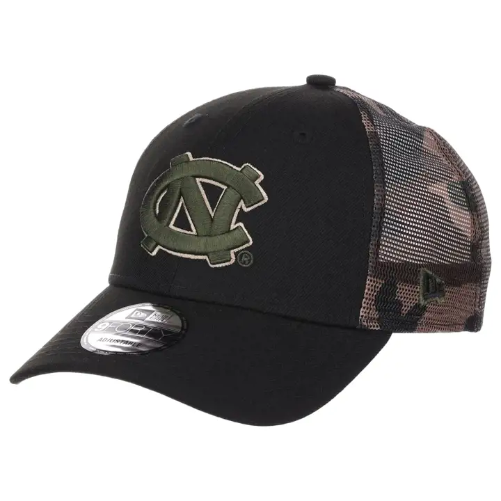 North Carolina Tar Heels NCAA NE Blk Olive Trucker NOIR