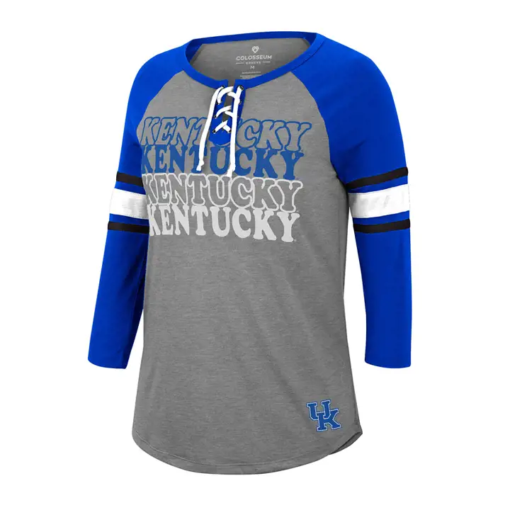Haut à lacets pour femme NCAA Kentucky Wildcats 22 gry/rbl