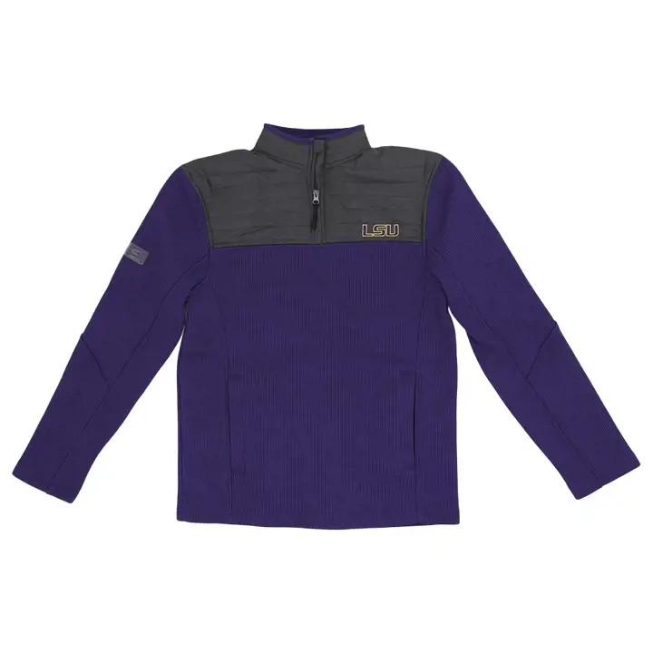 L.S.U. NCAA Good On You 1/4 Zip 22 Rouge/Anthracite