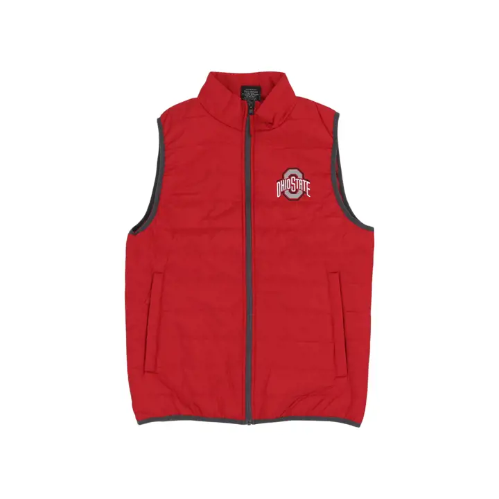 Doudoune matelassée membre NCAA des Ohio State Buckeyes 22 Rouge