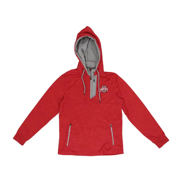 Ohio State Buckeyes NCAA Bushwood 1/4 Zip 22 Rouge