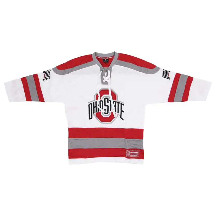 Maillot de hockey NCAA Czerik Ohio State Buckeyes 22 blanc