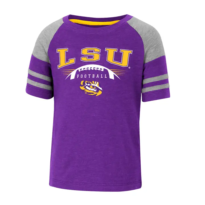 L.S.U. NCAA T-shirt de football Michael pour tout-petits 22 pur/gry